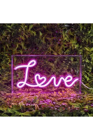 Candeeiro de mesa LED Love - Rosa