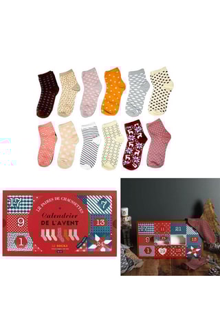 Calendário do Advento 12 pares de meias