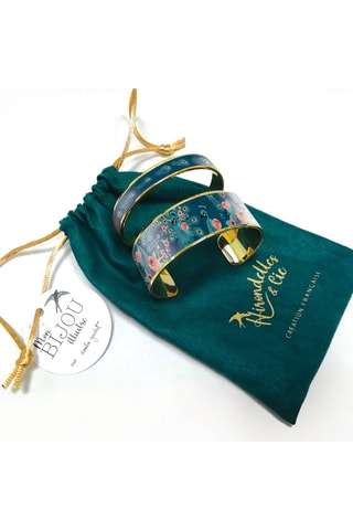 Pulseira aberta Paon - Azul-marinho