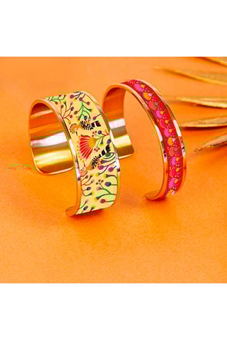 Pulseira aberta Tu Me Donnes Des Ailes - Vermelho