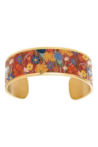 2 pulseiras rígidas Fleurs Des Champs - Vermelho e branco