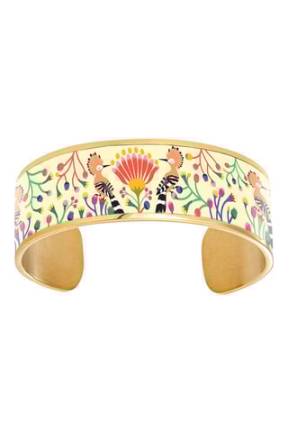 2 pulseiras rígidas Tu Me Donnes Des Ailes - Marfim e fúcsia