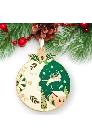Decoração de natal Ho Ho Ho Lune - 10 cm