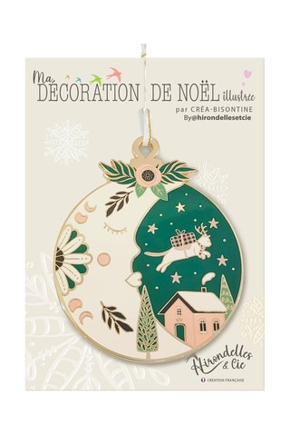 Decoração de natal Ho Ho Ho Lune - 10 cm