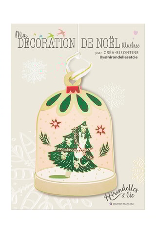 Decoração de Natal Ho Ho Ho Chat dans l'arbre - 10 cm