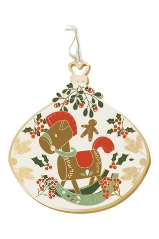 Decoração de natal Belle nuit de Noël (cheval) - 10 cm