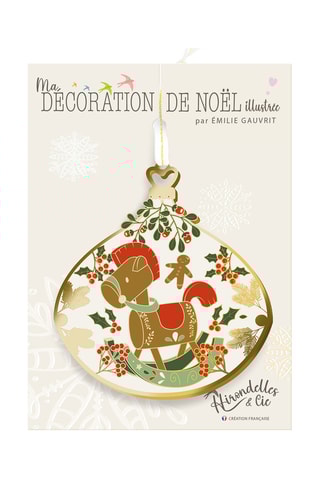 Decoração de natal Belle nuit de Noël (cheval) - 10 cm