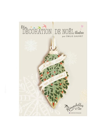 Decoração de natal Belle nuit de Noël (soulier) - 10 cm