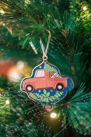 Decoração de natal Noël folk (pick-up) - 10 cm