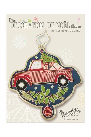 Decoração de natal Noël folk (pick-up) - 10 cm