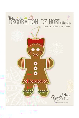 Decoração de Natal Délices de noël (Mrs Ginger) - 10 cm