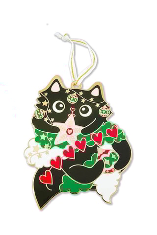 Decoração de Natal Bretzel & Cie (chat) - 10 cm