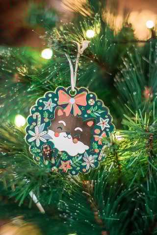 Decoração de Natal Bretzel & Cie (raposa) - 10 cm