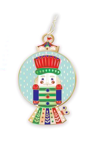 Decoração de Natal Bretzel & cie (bola quebra-nozes) - 10 cm