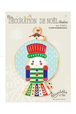 Decoração de Natal Bretzel & cie (bola quebra-nozes) - 10 cm