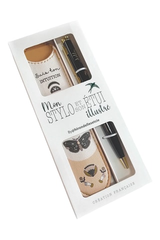 Esferográfica e estojo Suis Ton Intuition - Bege