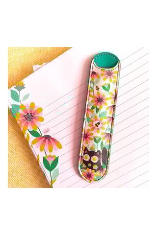 Esferográfica e estojo Retro Love - Verde-claro