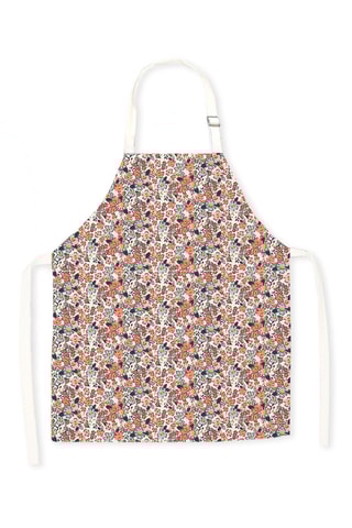 Avental em algodão biológico Liberty Brush - Rosa-maquilhagem e azul