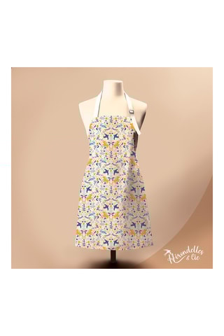 Avental em algodão biológico Scandy Winter - Branco