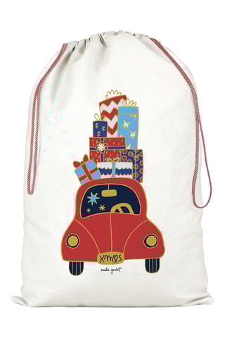 Saco Voiture cadeaux - Bege e vermelho