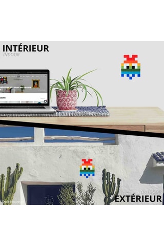 5 kits de pixel art Baby Rainbow Gloom Medium - Vermelho e azul-marinho