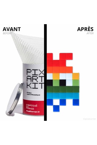 5 kits de pixel art Baby Rainbow Gloom Medium - Vermelho e azul-marinho