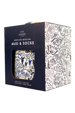 Caneca em cerâmica e meias Joules