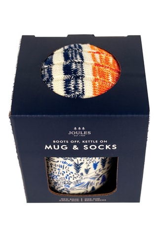 Caneca em cerâmica e meias Joules