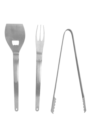 Talheres barbecue em aço inoxidável Houston - 3 peças