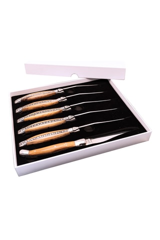 6 facas de mesa em aço inoxidável Tradition