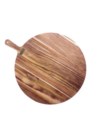 Tábua em madeira de acácia maciça e titânio Shokki