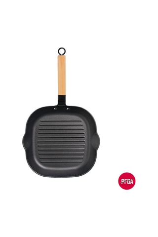 Poêle gril en fonte d'acier 28 cm