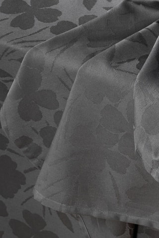 Nappe Jacquard Fleurette - 170 x 250 cm - Gris foncé