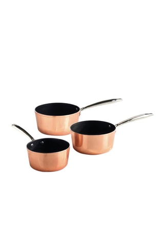 3 casseroles en acier inoxydable - 16/18/20 cm - 1,6/2/2,5 l