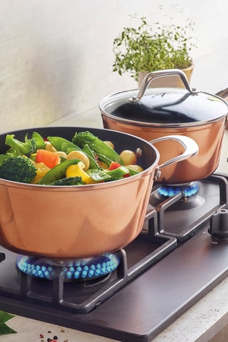 3 casseroles en acier inoxydable - 16/18/20 cm - 1,6/2/2,5 l