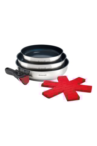 3 poêles et accessoires - 7 pièces