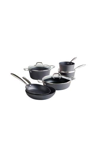 Batterie de cuisine en acier inoxydable - 9 pièces