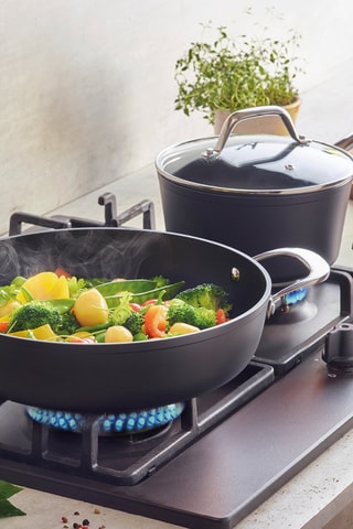 Batterie de cuisine en acier inoxydable - 9 pièces