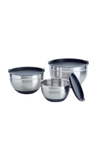 3 bols à mélanger en acier inoxydable