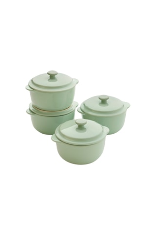 4 cocottes en céramique - 0,25 l