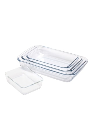 4 plats à four en verre
