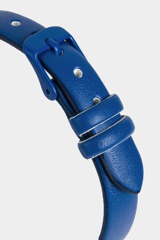 Relógio de quartzo em poliuretano - Azul