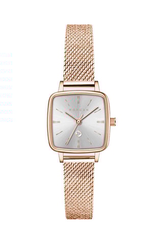 Stalen Quartz Horloge - Roségoudkleurig