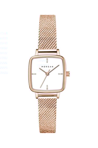 Stalen Quartz Horloge - Roségoudkleurig