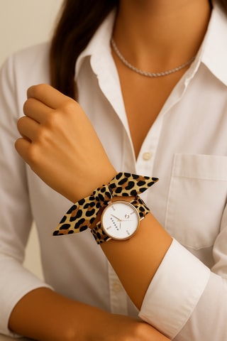 Relógio de quartzo - Dourado rosa