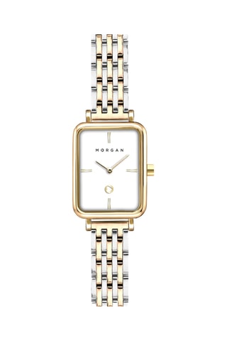 Zinklegering Quartz Horloge - Zilverkleurig en Goudkleurig