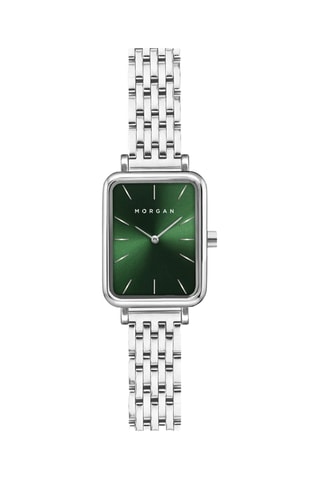 Zinklegering Quartz Horloge - Zilverkleurig en Groen