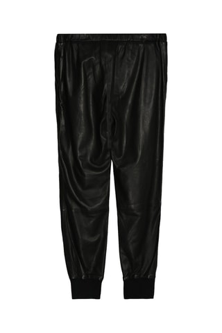 Pantalon en cuir d'agneau - Noir