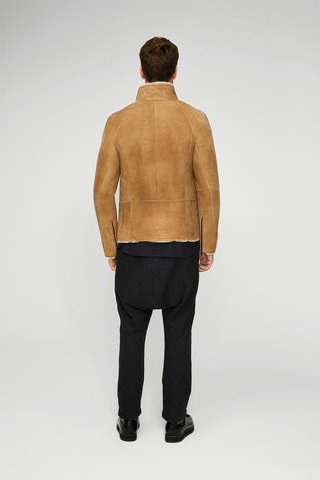 Manteau en cuir de mouton - Beige