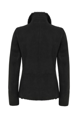 Veste en peau lainée de mouton - Noir